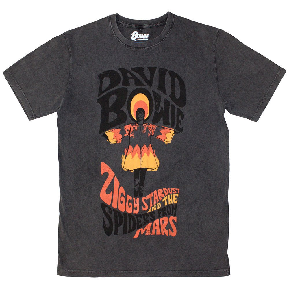 DAVID BOWIE デヴィッドボウイ - Ziggy Stardust / Stone Wash / Tシャツ / メンズ - PGS